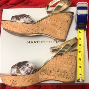 Marc Fisher, Wedges, Women’s Sz 9W, sparkly